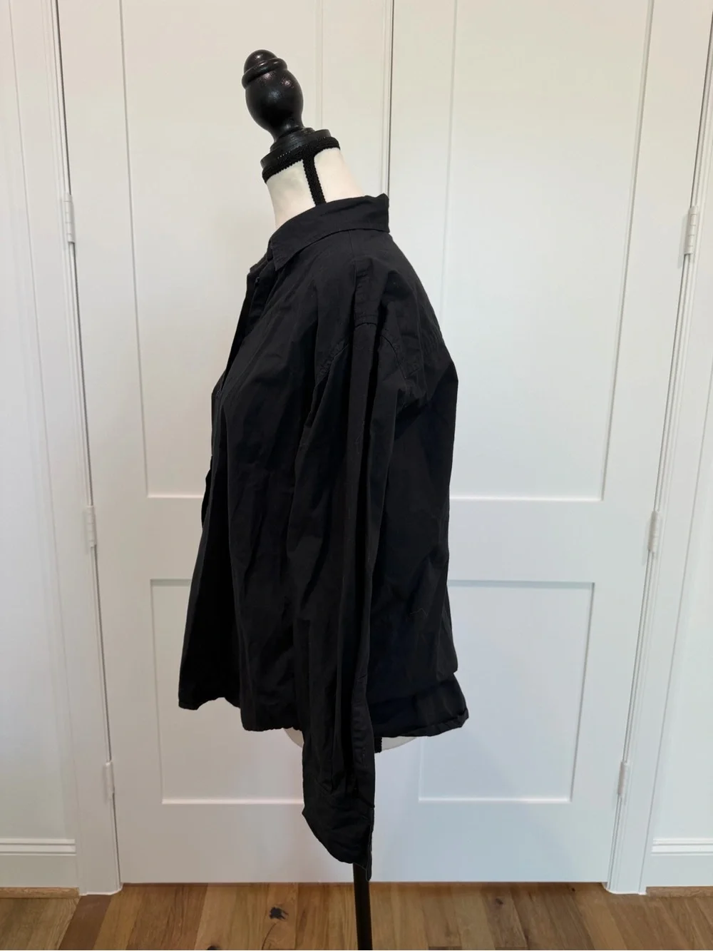 π€ Julia Amory Carolyn Black Poplin Blouse Small π€ 100% Cotton - Picture 6 of 13